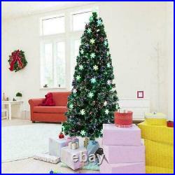 7FT Small Light Fiber Optic Christmas Tree 290 Branches In/Out Door Decor PVC US