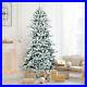 7FT_Snow_Flocked_Christmas_Tree_Hinged_Fir_Tree_with_Pine_Cones_Metal_Stand_01_ayn
