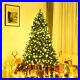7Ft_Pre_Lit_PVC_Artificial_Christmas_Tree_Hinged_with_300_LED_Lights_Stand_Green_01_jn