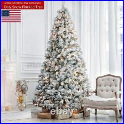 7.5FT 1500 Tips Snow Flocked Christmas Tree Artificial Festival Decorations