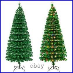 7.5Ft Pre-Lit Artificial Christmas Tree Fiber Optic withLED Lights Home Decoration