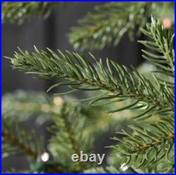 7.5 Ft Pre Lit Artificial Christmas Tree LED Grand Duchess Fir Slim Tree NEW