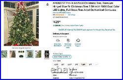 7.5 Ft Pre-Lit Clear + Multi Color LED Blue Fir Artificial Christmas Tree