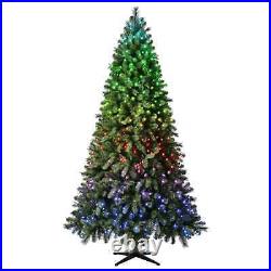 7.5' Pre-Lit Twinkly Carolina Spruce Artificial Christmas Tree, App-Controlled R