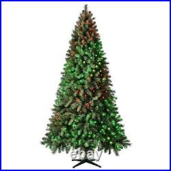 7.5' Pre-Lit Twinkly Carolina Spruce Christmas Tree, App-Controlled RGB LED