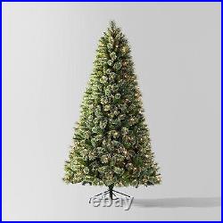 7.5' Pre-lit Virginia Pine Artificial Christmas Tree Dual Color Lights