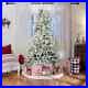 7_5_ft_Pre_lit_Traditional_Flocked_Christmas_Tree_Dual_Lights_Holiday_Living_NIB_01_ookk