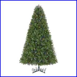 7.5 ft Wesley Long Needle Pine LED Pre-Lit Christmas Tree 550 Lights 1342 Tips
