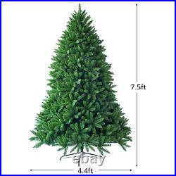 7.5ft Premium Hinged Artificial Christmas Fir Home with 1968 Branch Tips