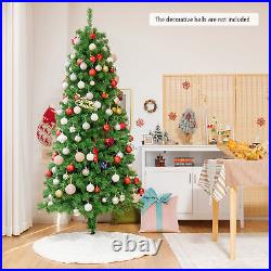 7 FT Pre-lit Artificial Christmas Tree Fiber Optic Xmas Tree Holiday Decor