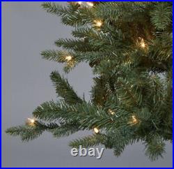 7 Foot Pre-Lit Slim Balsam Fir Artificial Christmas Tree (Unopened)