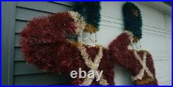 7 Foot Soldier Nutcracker Lighted Christmas Tinsel Outdoor Set Of 2