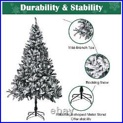 7 Ft Artificial Christmas Tree & LED Lighted Topper & Pine Cone String Light Kit