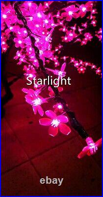 7ft 1,248pcs LEDs Cherry Blossom Tree Christmas Tree Night Light Pink Color