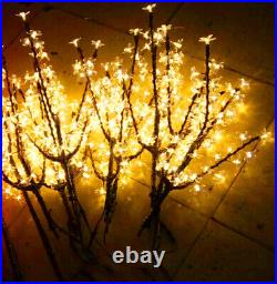 7ft 1,248pcs LEDs Cherry Blossom Tree Christmas Tree Night Light Warm White