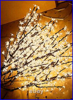7ft 1,248pcs LEDs Cherry Blossom Tree Christmas Tree Night Light Warm White