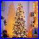 7ft_Pre_Lit_Pencil_Christmas_Tree_with_Flocked_300_LED_Lights_Artificial_Xmas_01_maoi