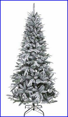 7ft SITKA SNOWY FLOCKED ARTIFICIAL CHRISTMAS TREE (R)