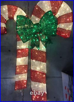 82 Holiday Glitter Candy Cane with Lights