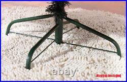 8FT 2.4M Deluxe Black Christmas Xmas Tree Metal Frame Bushy 1337 Tips