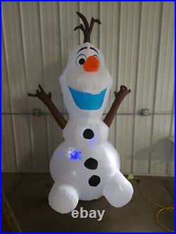 8Ft Christmas Inflatable Snowflurry Olaf the Snowman Frozen Movie Projection New