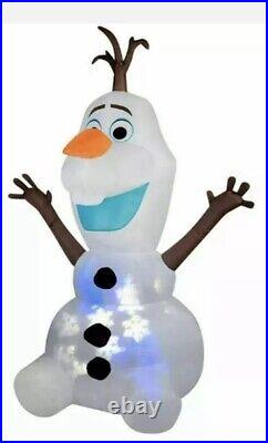 8Ft Christmas Inflatable Snowflurry Olaf the Snowman Frozen Movie Projection New
