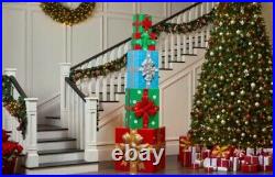 8 FT Christmas Gift Boxes LED Lighted Blow Mold Style Holiday Yard Decorations