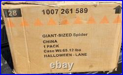 8 ft HD Colossal Spider Motion Activated Sound Effects LED Eyes Halloween Prop