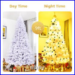 9Ft Hinged Artificial Christmas Tree Premium Pine Tree 2132 Tips withMetal Stand