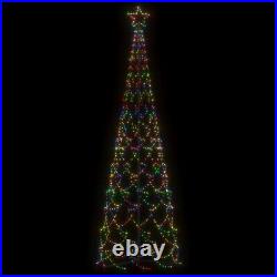 9.8ft String Light Christmas Cone Tree LED Light Star Topper Xmas Outdoor Decor
