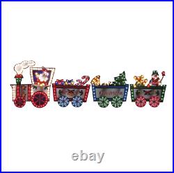 9.9' Long Animated Lighted Christmas Train Outdoor Garden Lawn Decoration