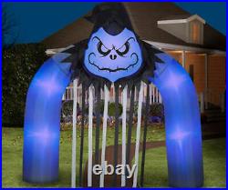9'ft Halloween Gemmy Short Circuit Reaper Archway Airblown Inflatable Yard Deco
