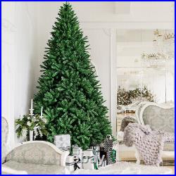 9ft Hinged Artificial Christmas Tree Unlit Douglas Full Fir Tree with 3594 Tips
