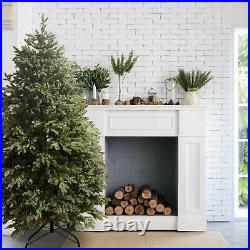 ALEKO Pre-Lit Premium Lush Artificial Holiday Christmas Tree 7 Foot Green