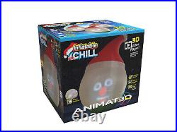 ANIMAT3D Inflatable Mr. Chill Talking Animated Inflatable Snowman with Built in