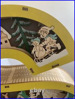 ANTHROPOLOGIE Monogram Wonderland Light-Up Scene Christmas / Letter S / NEW