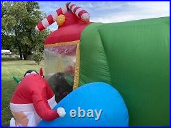 Airblown inflatable Santa & Elf Helicopter Christmas Airblown 18.5 Ft (READ)