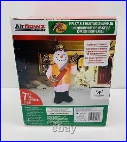 Airflowz Bass Pro Shops Inflatable Hunting Snowman Christmas 7ft NEW