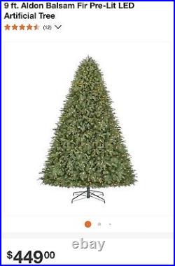 Aldon Balsam 9ft. Pre-lit Christmas Tree