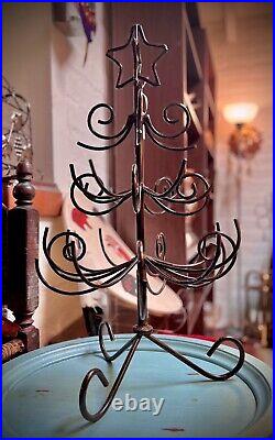 Amazing wrought iron christmas tree Made In Mexico 28 Tall
