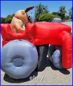 Animated Large Steamroller Xmas Inflatable- Grandma Got Ran Over Reindeer in Box