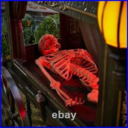 Animatronic Haunted Horse Hearse Skeleton Halloween Prop DecoYard/Outdoor