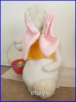 Annalee Doll Easter Bunny 25 Plush Creepy Cute Decoration Door Greeter 2010