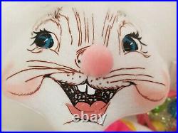 Annalee Doll Easter Bunny 25 Plush Creepy Cute Decoration Door Greeter 2010