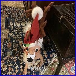 Annalee reindeer large 34 inches tall rare Christmas