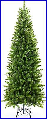 Artificial Christmas Tree, Classic Pine Fir Pencil Tree 5/6/7 FT