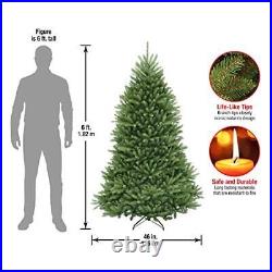 Artificial Full Tree For Christmas Green Dunhill Fir Includes Stand, 6 Feet