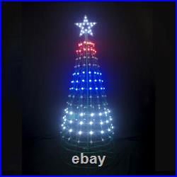 Aurio 5ft Round Pixel Tree 248LED and 40LED Star with Remote