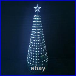 Aurio 7ft Round Pixel Tree 496LED and 40LED Star with Remote