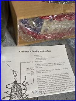 Avon Christmas Is Coming Musical Tree With 24 Ornaments New 1996 Advent Calendar